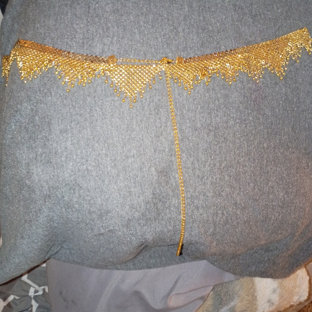 Gold Lace Women's Intimate Beltgold-plated Indian waist chain
